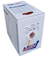 UTP kabel LEXI-Net Cat5E, drát, LS0H B2ca-s1a,d0,a1, oranžový, 305m, box KLEXI65504AH-B2ca