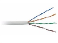 UTP kabel LYNX, Cat5E, drát, PVC, šedý, 305m - poškozený obal LX-SLD-UTP5E-GR//bazar