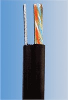 UTP kabel PlanetElite s nosným lankem, Cat5E, drát, venkovní PE, černý, 305m KAB-UTP5E-D-PVCPE