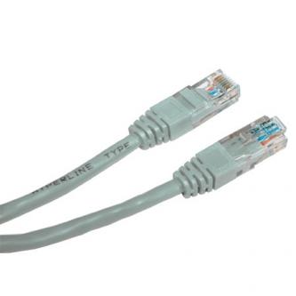 UTP patchcord, Cat.6, RJ45 M-5m, netienený, šedý, economy KB056ANS01