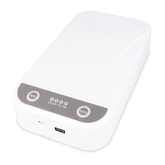 UV sterilizátor Powerton, pre mobilné telefóny a šperky, až 6,5", 10 W, biela UVST02