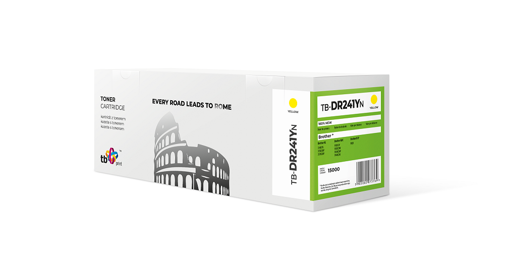 Válec TB kompatibilni s Brother DR-241CL yellow 100% new TB-DR241YN