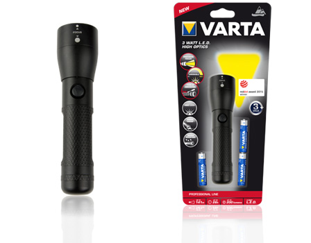 Varta 3 Watt LED High Optics Light 3AAA VAR 18810