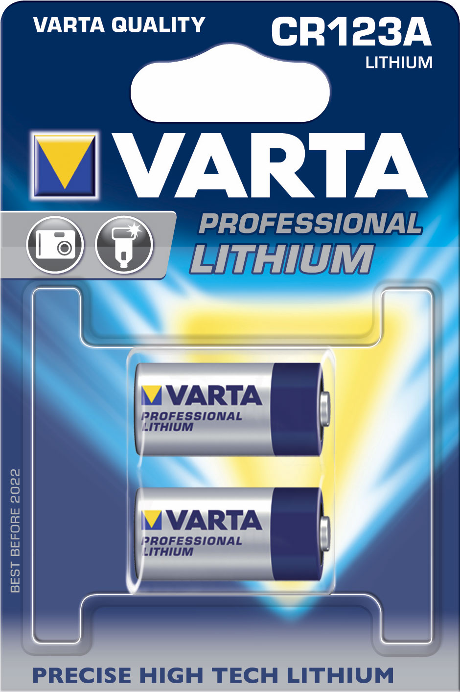 Varta CR123A Lithium Photo 3V 2x VAR CR123 2x