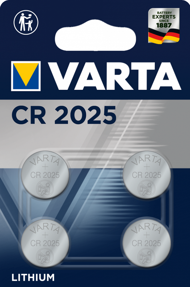 Varta CR2025 Lithium 3V 4x
