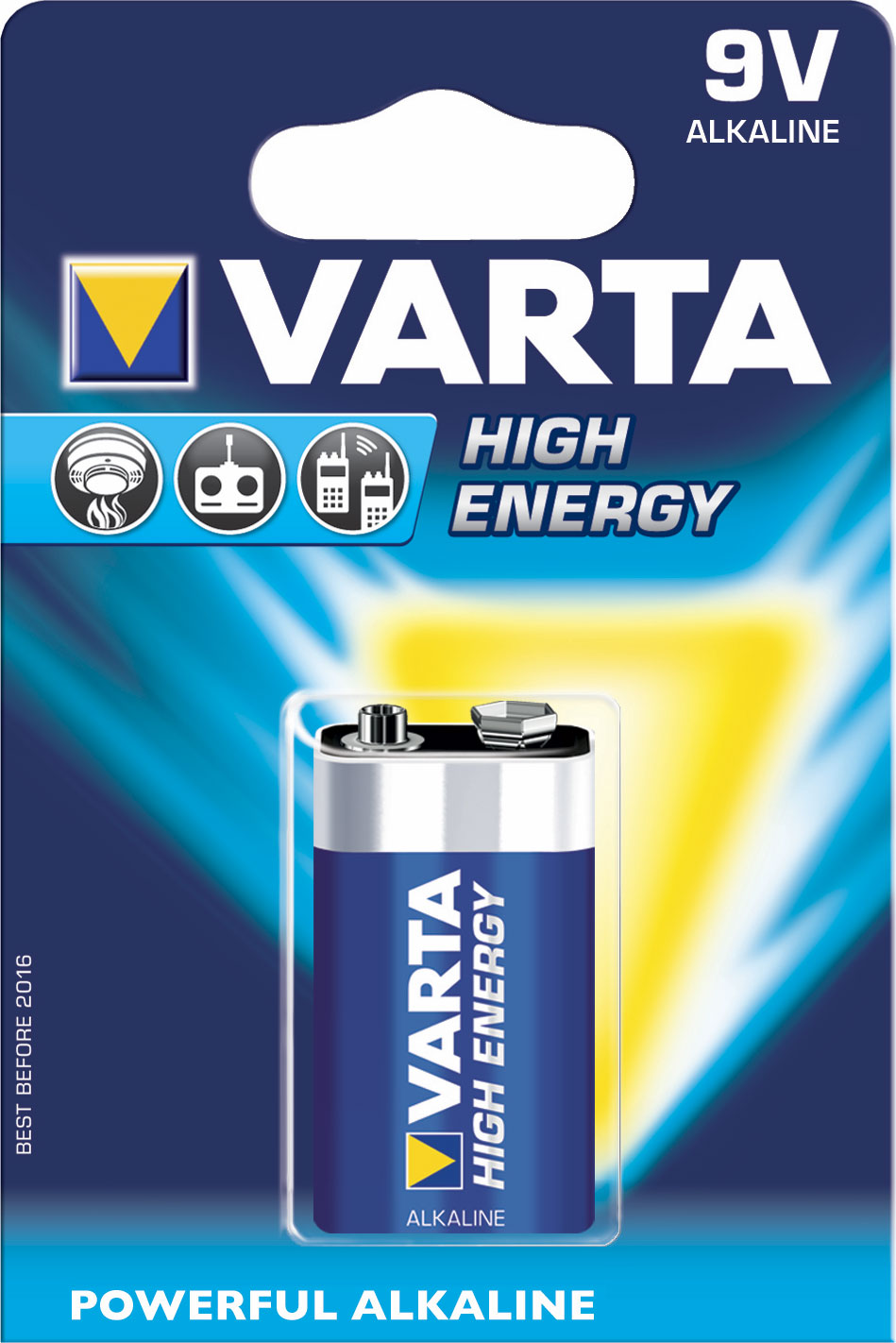 Varta HighEnergy Transistor 9V 6F22