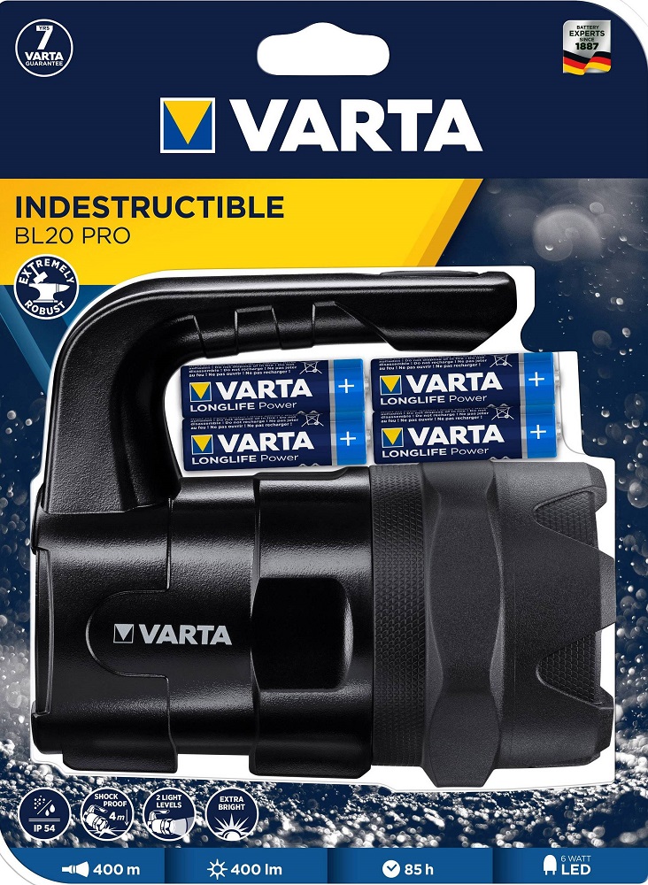 Varta Lantern Indestructible 3W LED BL20 4C VAR 18751