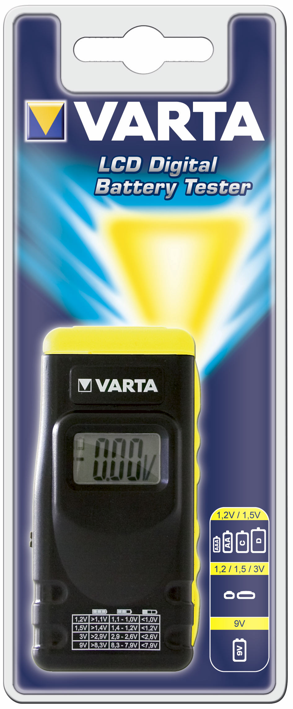 Varta LCD digitálny tester batérií VAR 891
