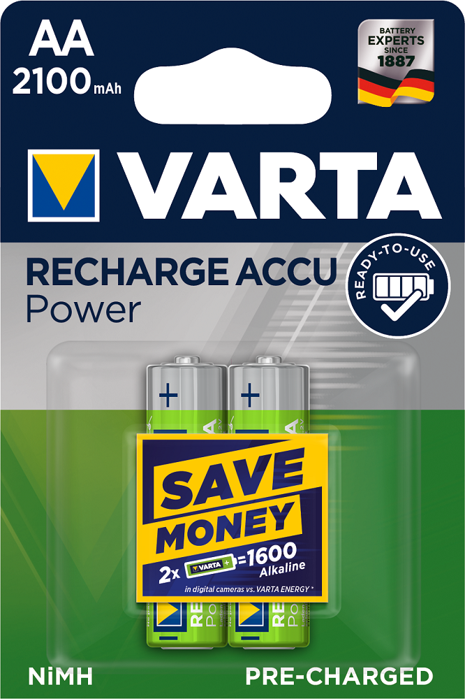 Varta LongLife Accu AA 2x R2U 2100mAh HR06/2 VAR 56706 2x