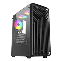 VeinX case OD15A-BK, ATX, Průhledná bočnice, Černá VX-OD15A-BK