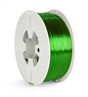 VERBATIM 3D Printer Filament PET-G 1.75mm ,327m, 1000g green transparent 55057