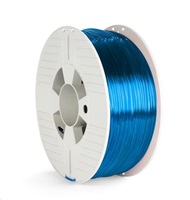 VERBATIM 3D Printer Filament PET-G 2.85mm ,123m, 1000g blue transparent 55064