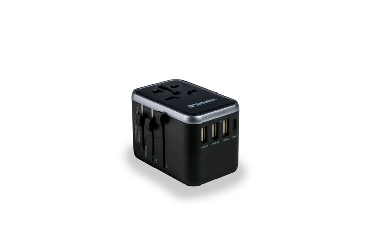 VERBATIM 49546 UTA-04 Travel Adapter 023942495468