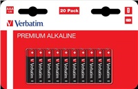 VERBATIM AAA Alkalická Baterie 20 Pack / LR03 49876