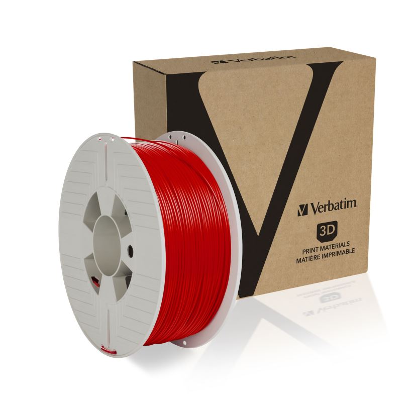 Verbatim ABS struna 1,75 mm pro 3D tiskárnu, 1kg, Červená (RD1) 0023942550303
