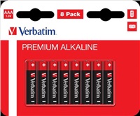 VERBATIM Alkalické baterie AAA, 8 PACK , LR03 49502