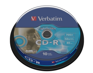 VERBATIM CD LightScribe 80/700 52x 10pack cake BBZ012303 43441
