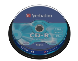 VERBATIM CD-R DL 10ks CAKEBOX 52x 700MB