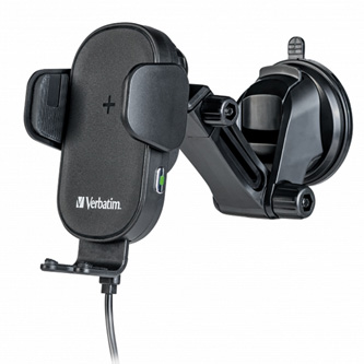 Verbatim držiak mobilu do auta, s bezdrôtovým nabíjaním, technológia Qi, čierna 49552