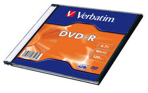 Verbatim - DVD-R 4,7GB 16x Slim Box 20ks SKVERB43547P