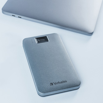 Verbatim externý pevný disk, Executive Fingerprint Secure HDD, 2.5", USB 3.0 (3.2 Gen 1), 2TB, 53653
