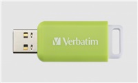 VERBATIM Flash Disk 32GB DataBar USB 2.0 Drive, zelená 49454