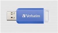 VERBATIM Flash Disk 64GB DataBar USB 2.0 Drive, modrá 49455