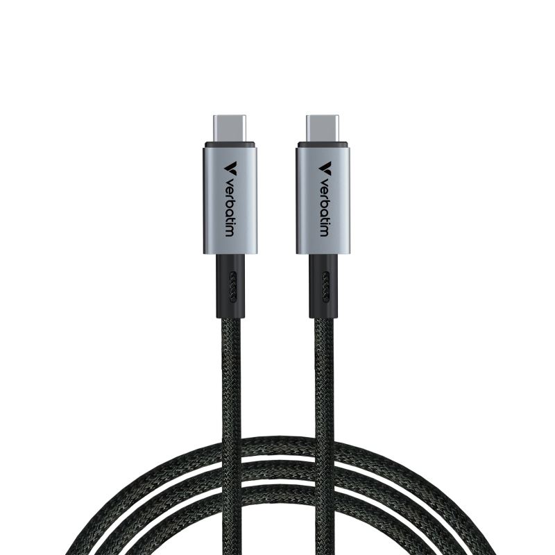 Verbatim kabel Sync & Charge USB-C to USB-C 240W 40 Gbps 120 cm černý 0023942318477