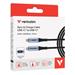VERBATIM Kabel USB-C Sync & Charge, 100W, s displejem, 120cm 31848