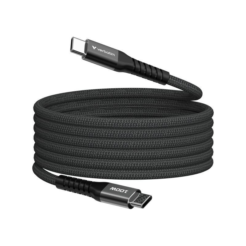 Verbatim magnetický kabel Sync & Charge USB-C to USB-C 100W 120 cm černý 0023942318637
