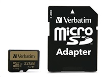 Verbatim pamäťová karta micro SDXC Pro+, 32GB, micro SDXC, 44033, UHS-I U1 (Class 10), s adaptérom