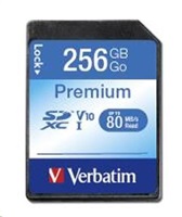 Verbatim pamäťová karta SDXC, 256GB, SDXC, 44026, UHS-I U1 (Class 10)