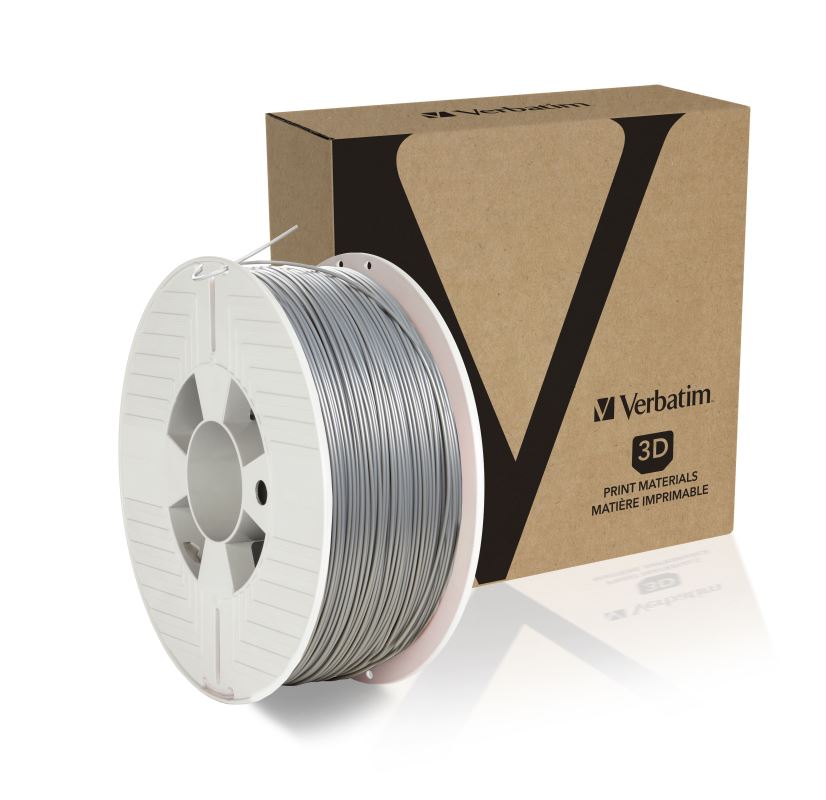 Verbatim PLA struna 1,75 mm pro 3D tiskárnu, 1kg, Šedá (GY1) 0023942553199