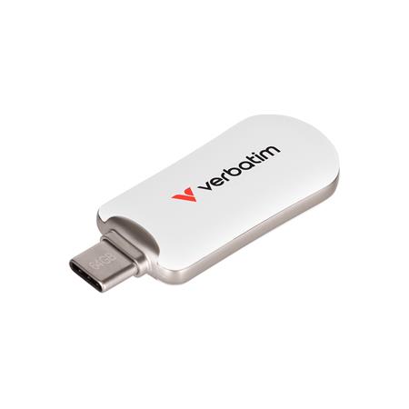 VERBATIM Plectra 128GB USB-C 3.2 Gen 1 bílá 30229