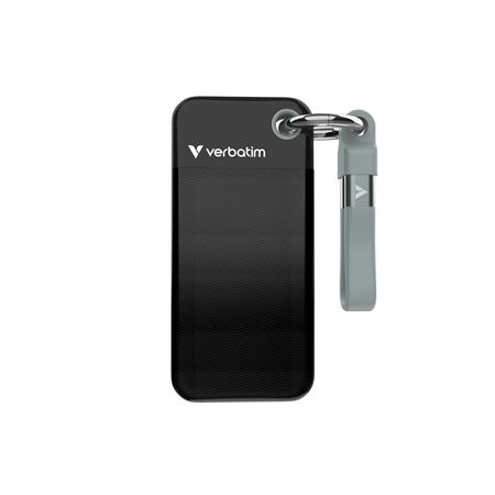 VERBATIM Pocket SSD 256GB, USB-C 3.2 Gen 2, černá/šedá 32415