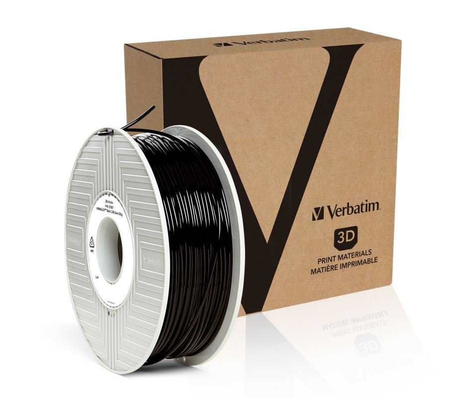 Verbatim Tefabloc TPE struna 1,75 mm pro 3D tiskárnu, 0,5kg, černá 0023942555117