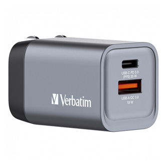 VERBATIM Univerzální cestovní adaptér GNC-35, 35W, 1x USB-C, 1x USB 32200