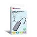 Verbatim USB-C Pro Multiport Hub CMH-05, 5 portů /HDMI, USB-A, USB-C, RJ45/, stříbrná 32150