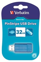 Verbatim USB flash disk, 2.0, 32GB, PinStripe USB, modrý, 49057