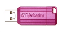 Verbatim USB flash disk, 2.0, 32GB, PinStripe USB, ružový, 49056