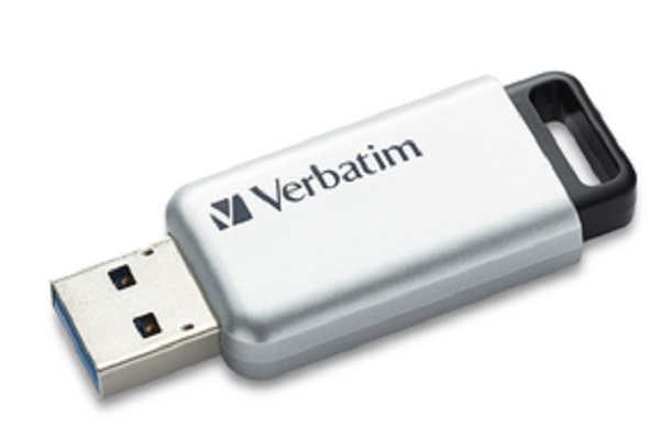 Verbatim USB flash disk, 3.0, 16GB, Secure Pro, strieborný, 98664, šifrovaný, GDPR