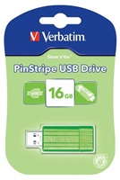 VERBATIM USB Flash Disk Store 'n' Go PinStripe 16GB - eukalyptově zelená 49070