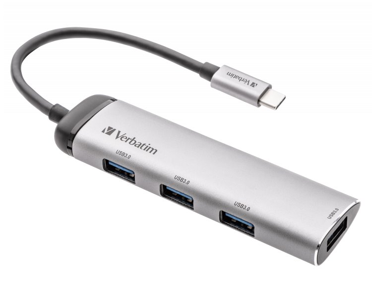 VERBATIM USB hub MULTIPORT USB-C / 4x USB 3.2 49147