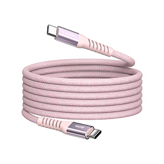 Verbatim USB kábel USB C samec - USB C samec, 60W, 1.2m, magnetický, ružový, box, 31853