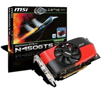 VGA MS PCX GF N450GTS-M2D512D5/OC, DDDR5, 128bit, 1xDVI,2xD-sub, HDMI, Fan