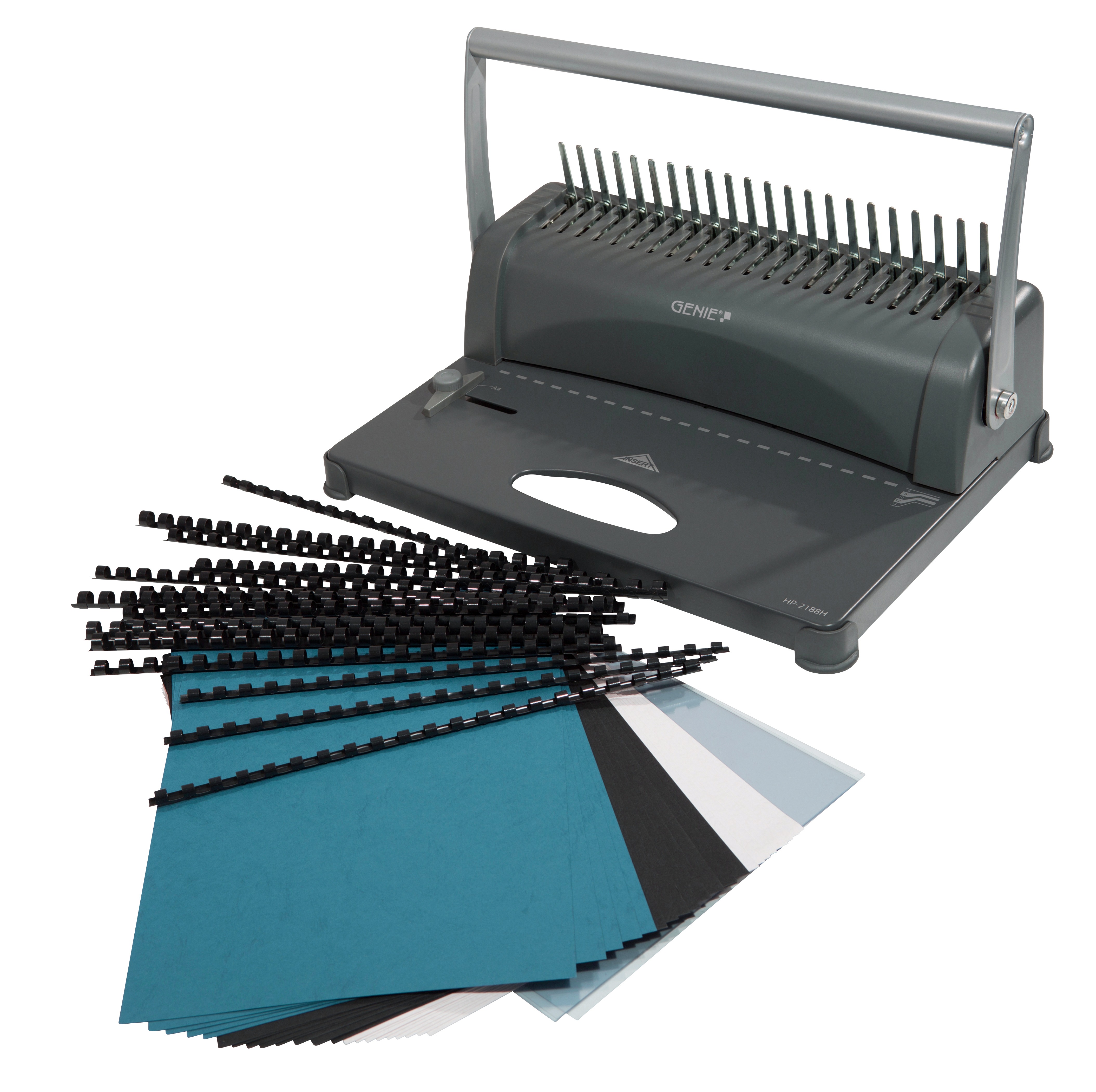 Viazač Genie CB850 pro vazbu až 350 listů do plastových hřbetů G12440