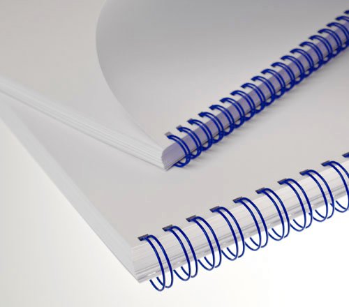 Viazací chrbát Fellowes / Renz kovový (3/1") A4 průměr 12,7mm modrý 100ks lamrm34dr12b100