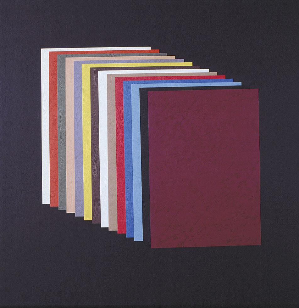 Viazací kryt kartonový Delta A4, 100ks, imitace kůže, černý FV500cerne