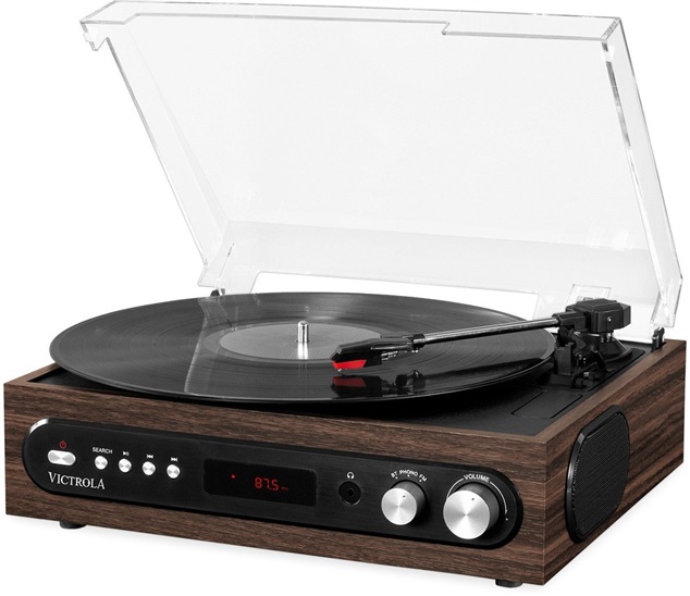 Victrola VTA-65 Gramofon hnědý 5060647650308