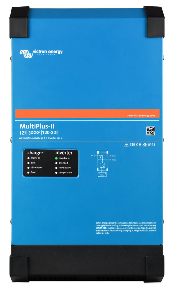 Victron MultiPlus-II hybridní měnič 12V/3000VA/120A-32A PMP122305010